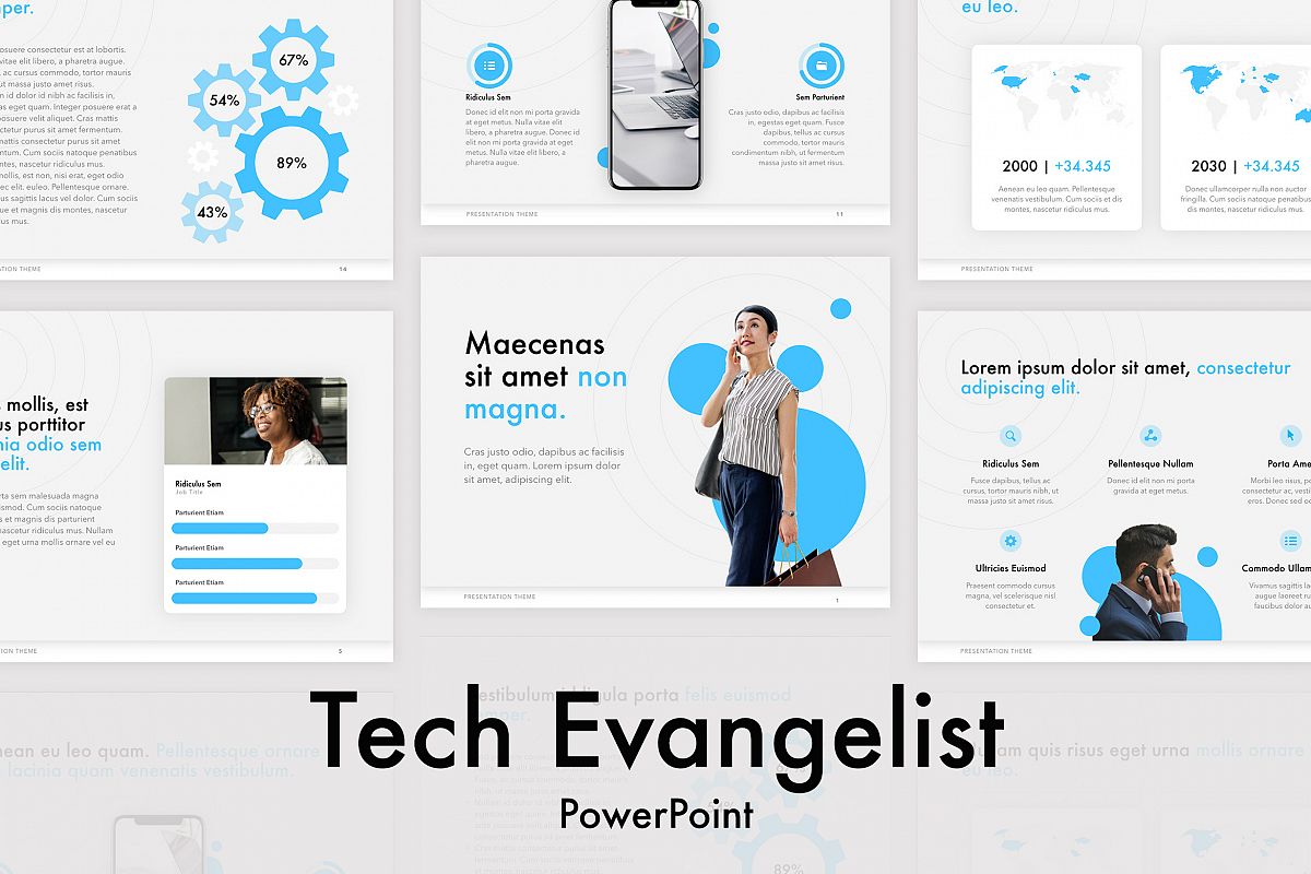 Tech Evangelist PowerPoint Template example image 1