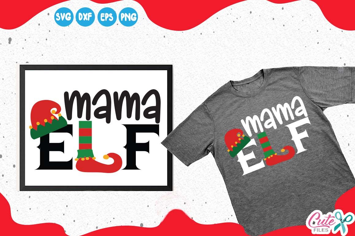 Download Family elf, mama elf svg, baby elf, helper santa