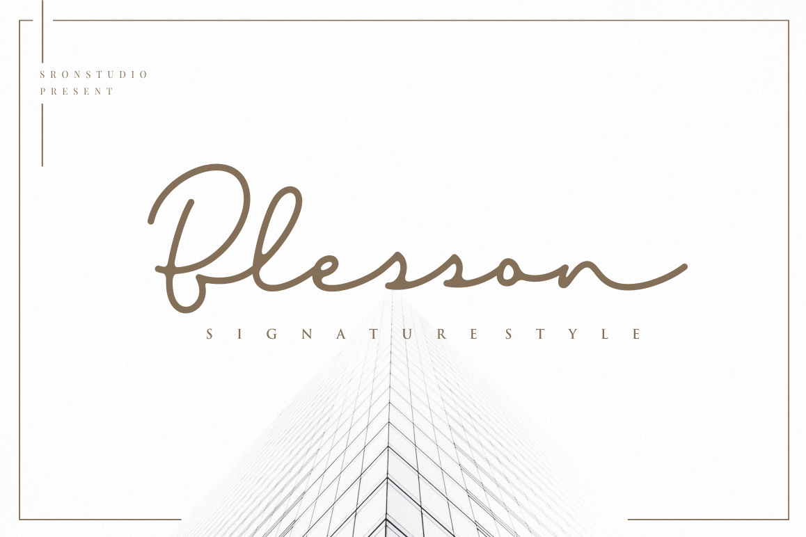 Blesson - Signature Font example image 1