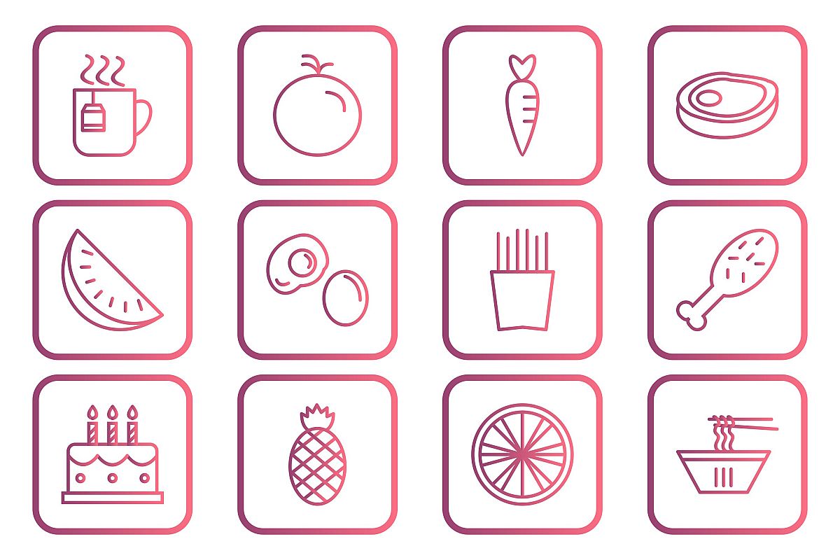 Set Of Food Icons example image 1