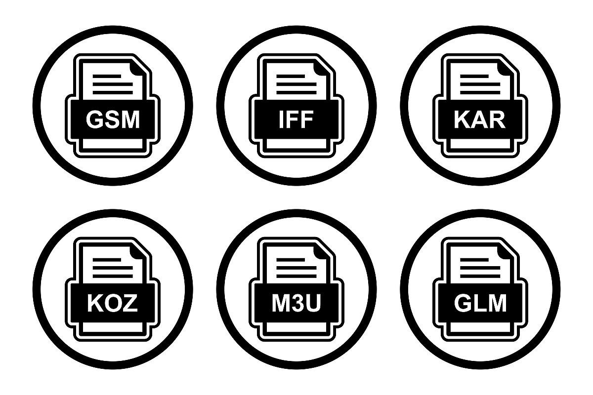 Set Of File Formats Icons example image 1