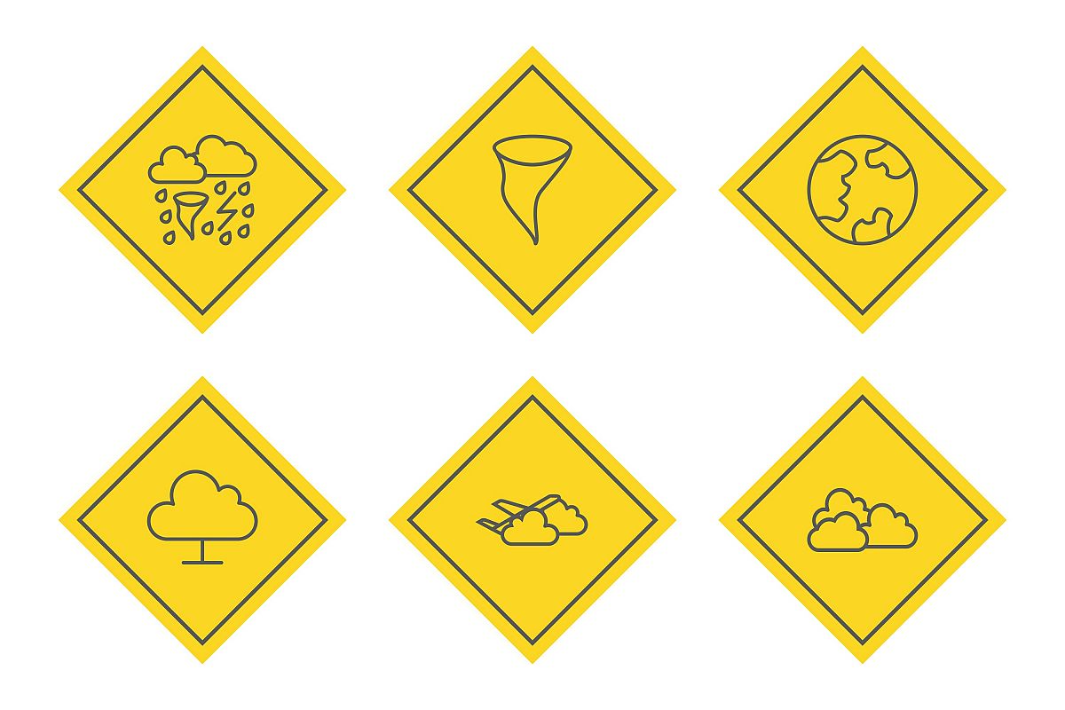 Set Of Weather And Season Icons example image 1