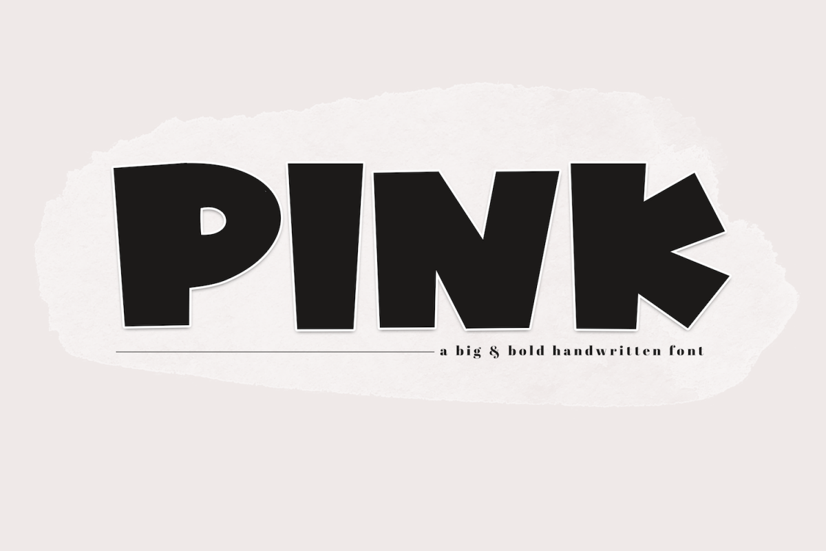 PINK - A Bold Handwritten Font example image 1