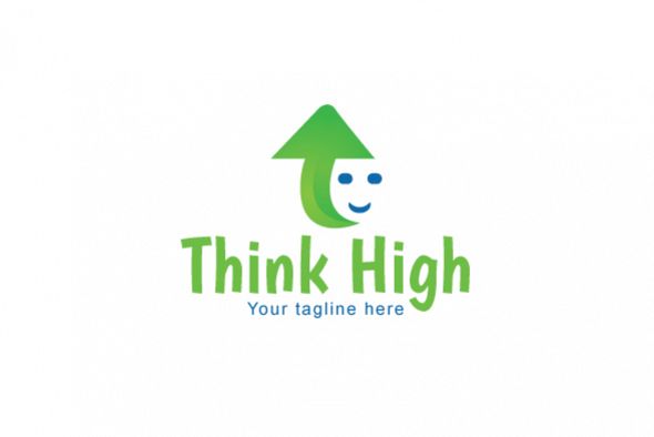 Think High - Iconic Stock Logo Template example image 1