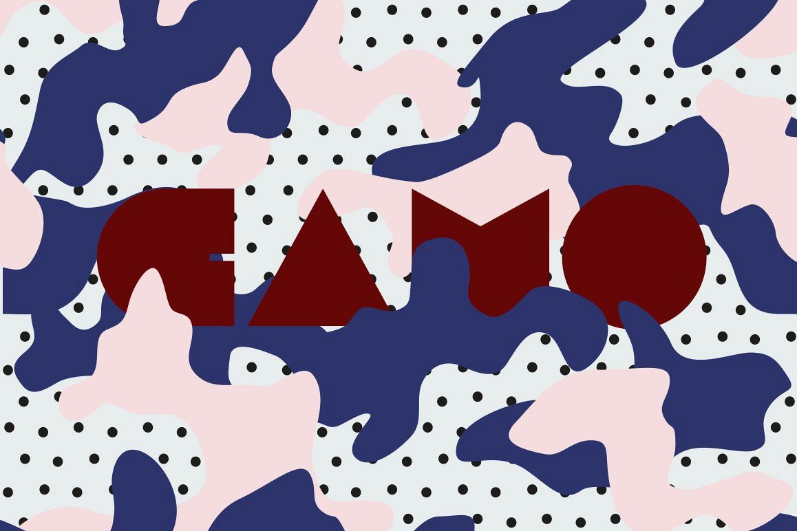 Camo. Pattern set. Seamless design example image 1