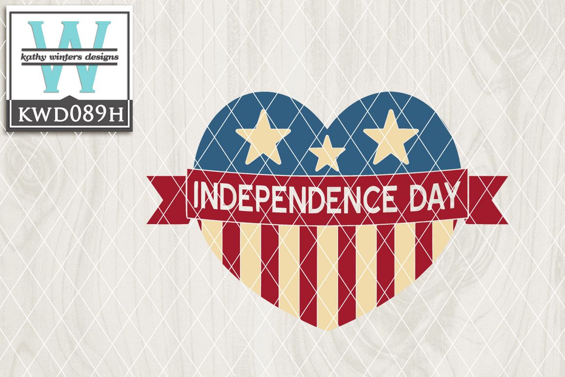 Patriotic Cutting File KWD089H example image 1