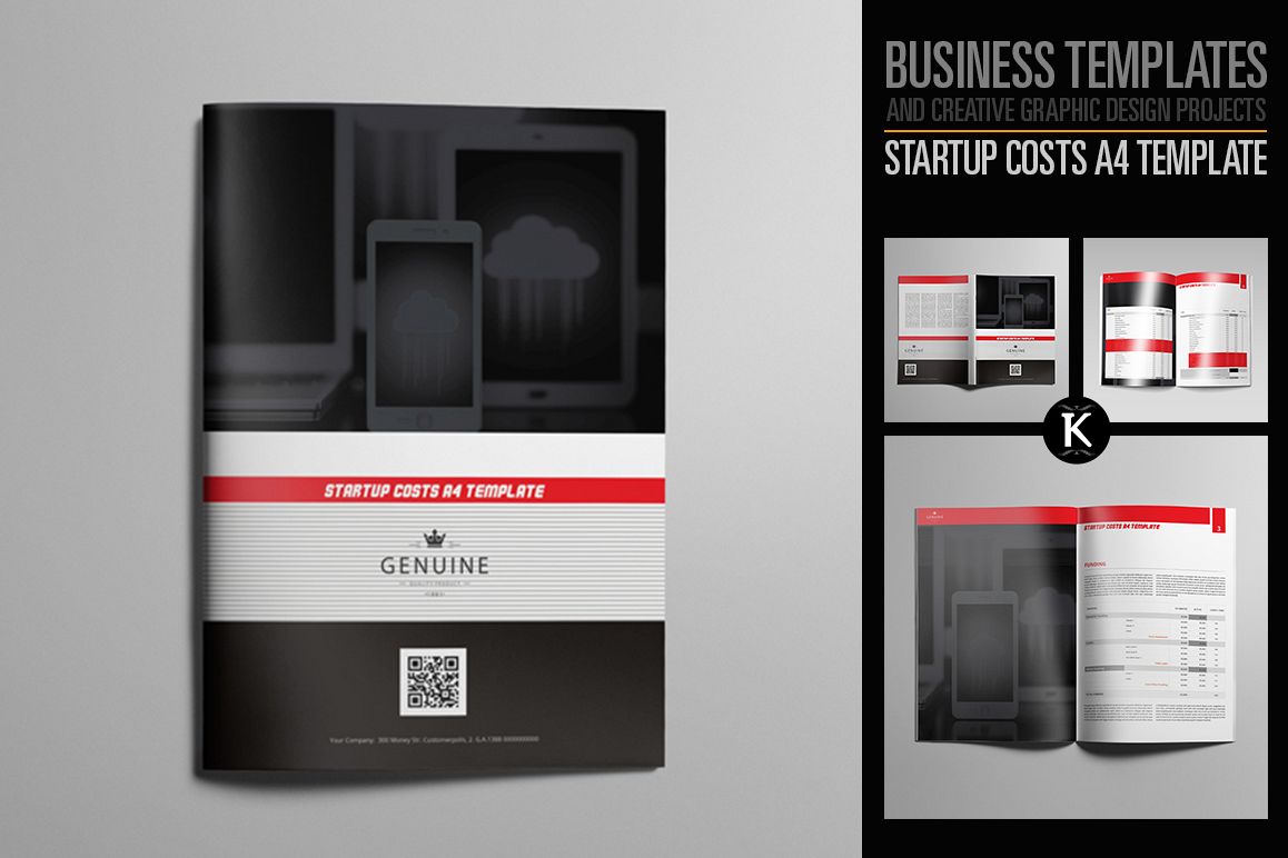 Startup Costs A4 Template example image 1