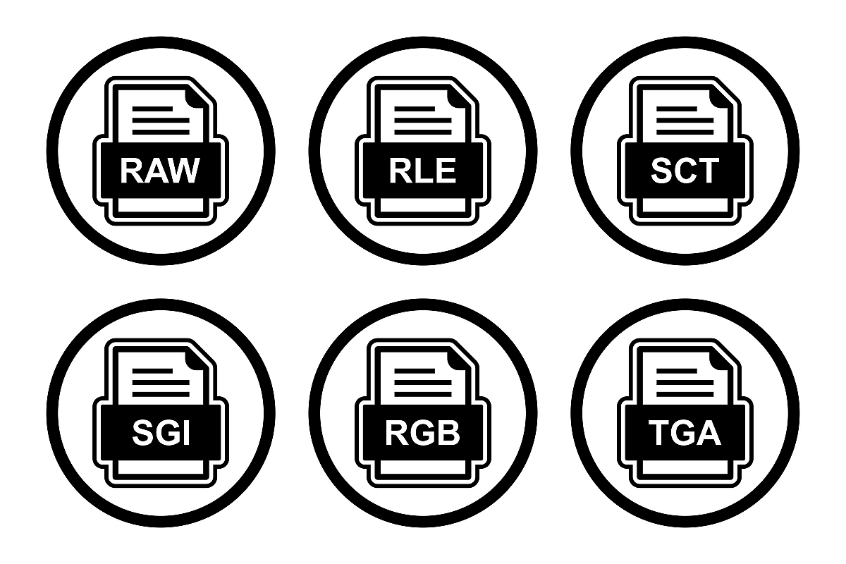 Set Of File Formats Icons example image 1