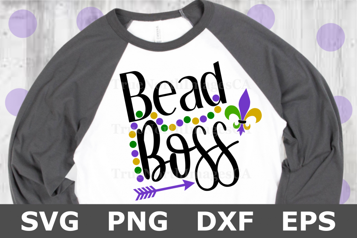 Bead Boss - A Mardi Gras SVG Cut File example image 1