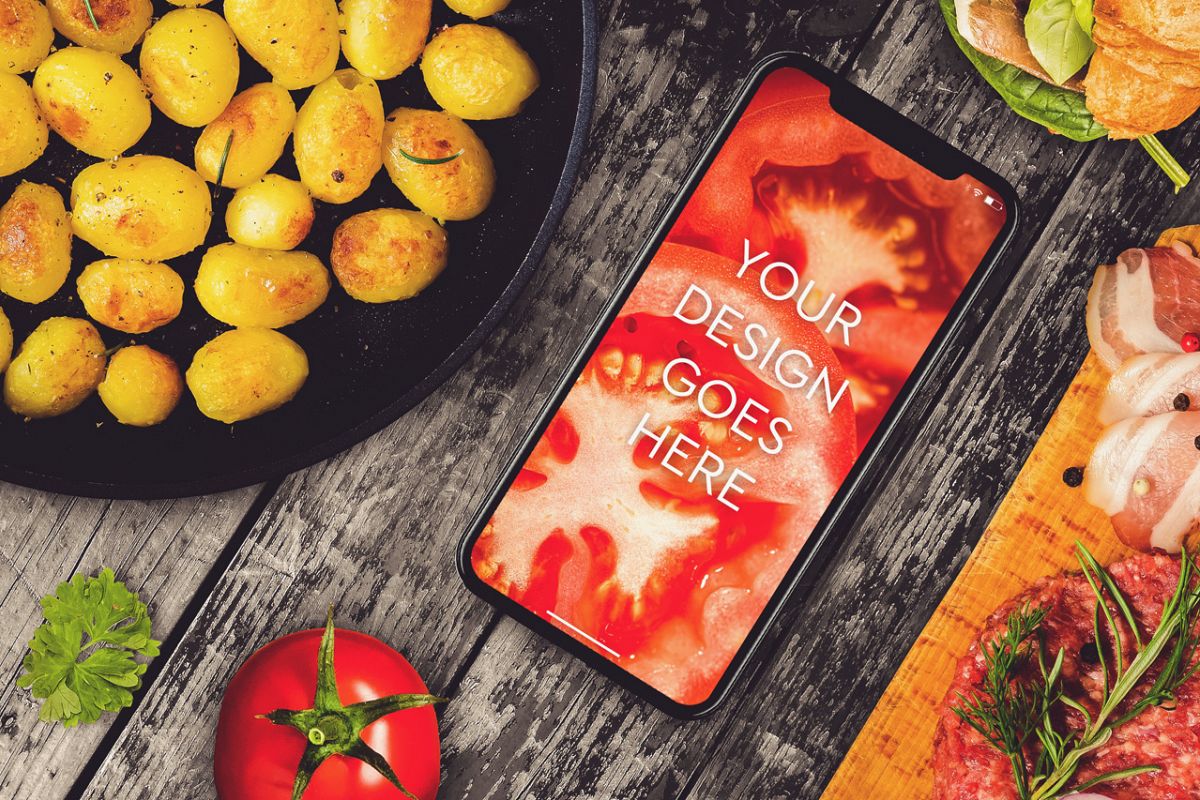 Apple iPhone X Mock-up #10 example image 1