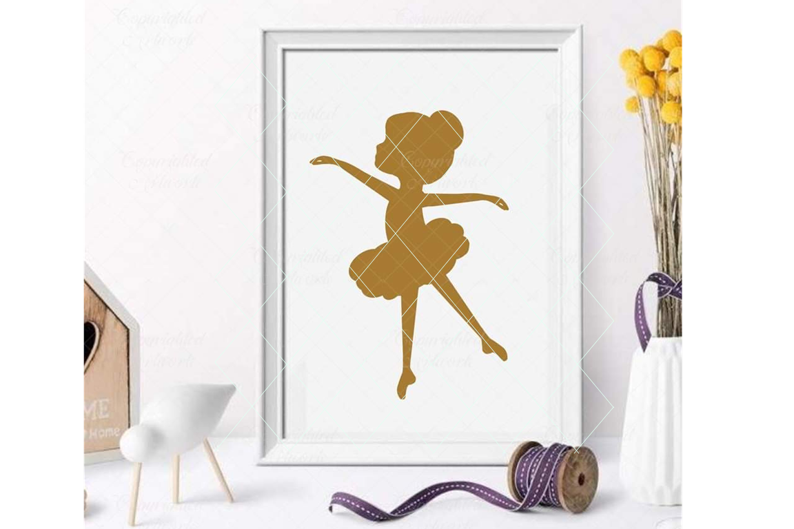 Ballerina svg, little ballerina svg, ballerina cut file example image 1