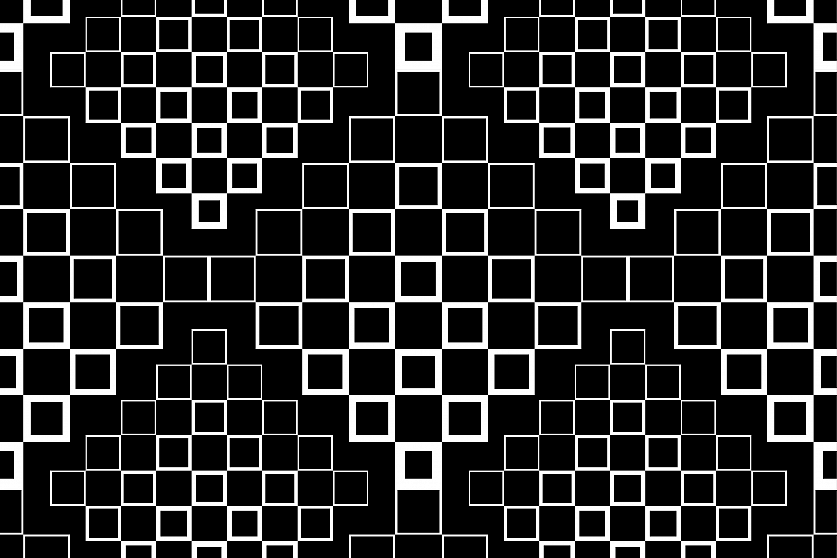 Vector black and white halftone background. Seamless pattern. Textile rapport. example image 1