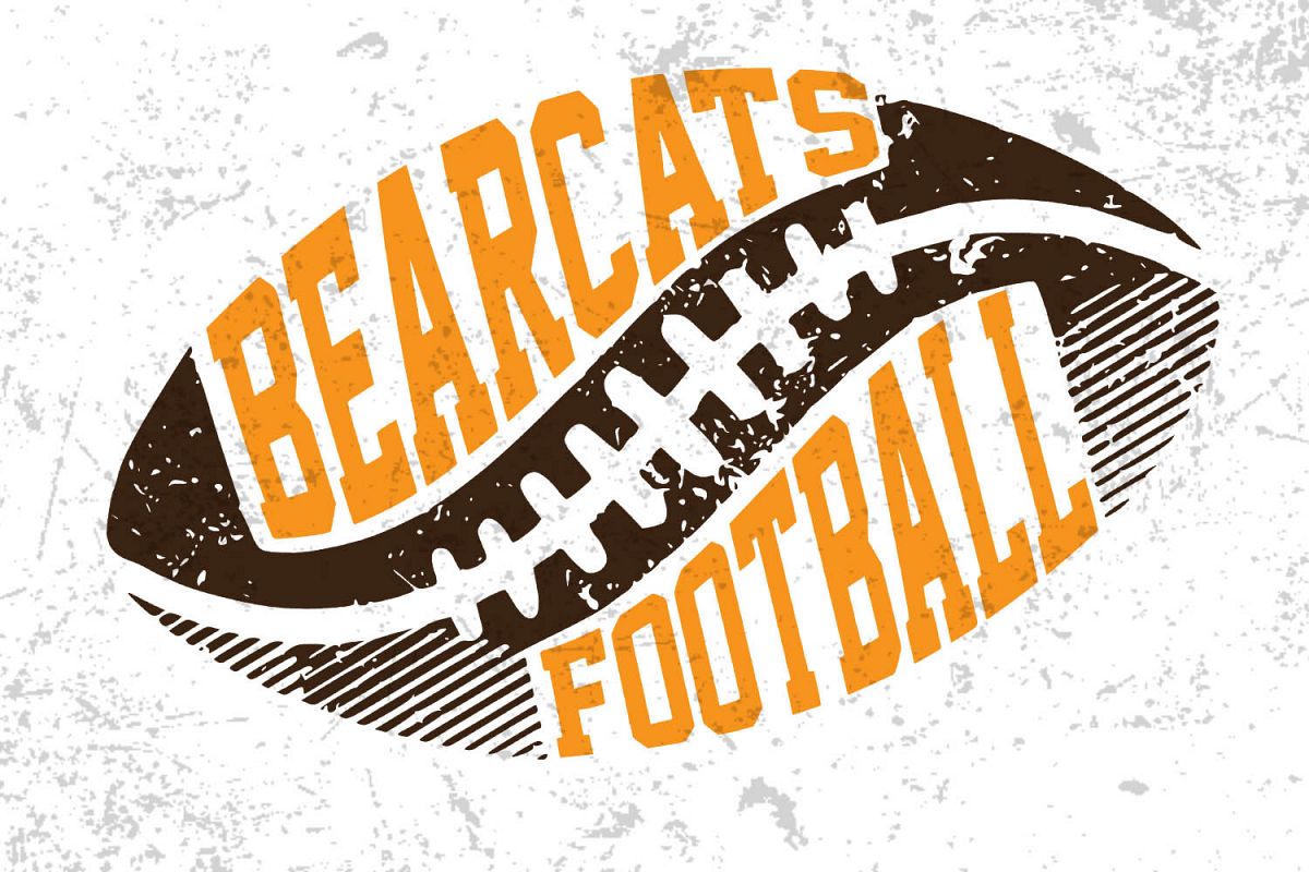 Football Svg ,Bearcats football ,Football design example image 1