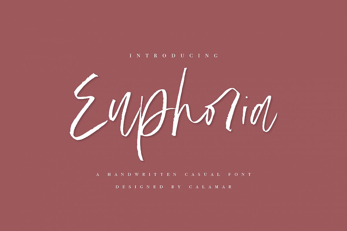 Euphoria | Handwritten Font example image 1