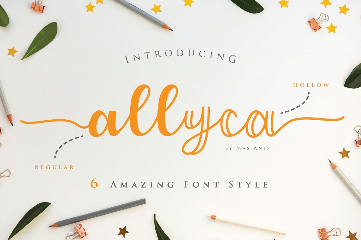 Allyca - Font Family example image 1