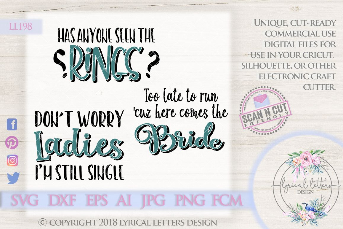 Ring Bearer Bundle SVG Cutting File LL198 SVG DXF FCM EPS AI JPG PNG