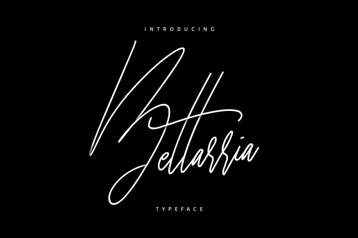 Bettarria - Signature Font example image 1