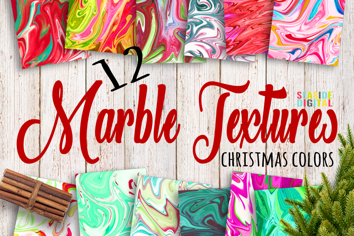 Christmas Marble Textures example image 1