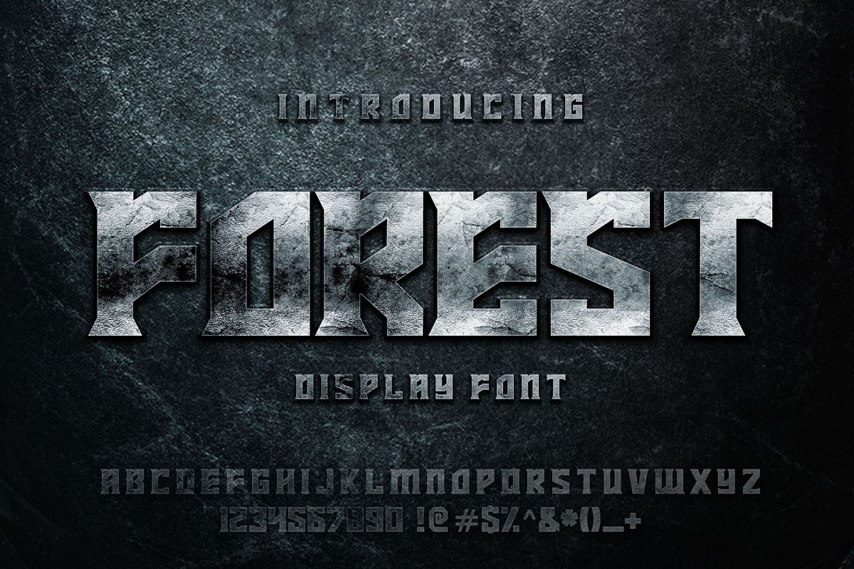 FOREST display font example image 1