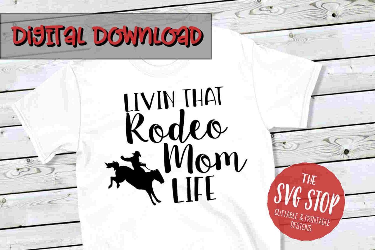 Rodeo Mom-SVG, PNG, DXF example image 1