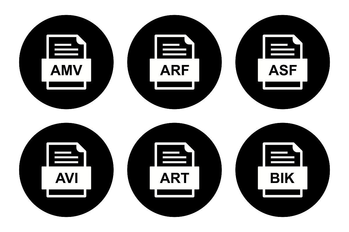 Set Of File Formats Icons example image 1
