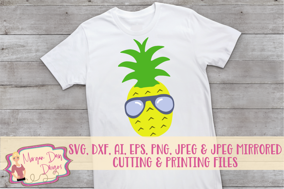 Download Pineapple with Sunglasses SVG, DXF, AI, EPS, PNG, JPEG ...