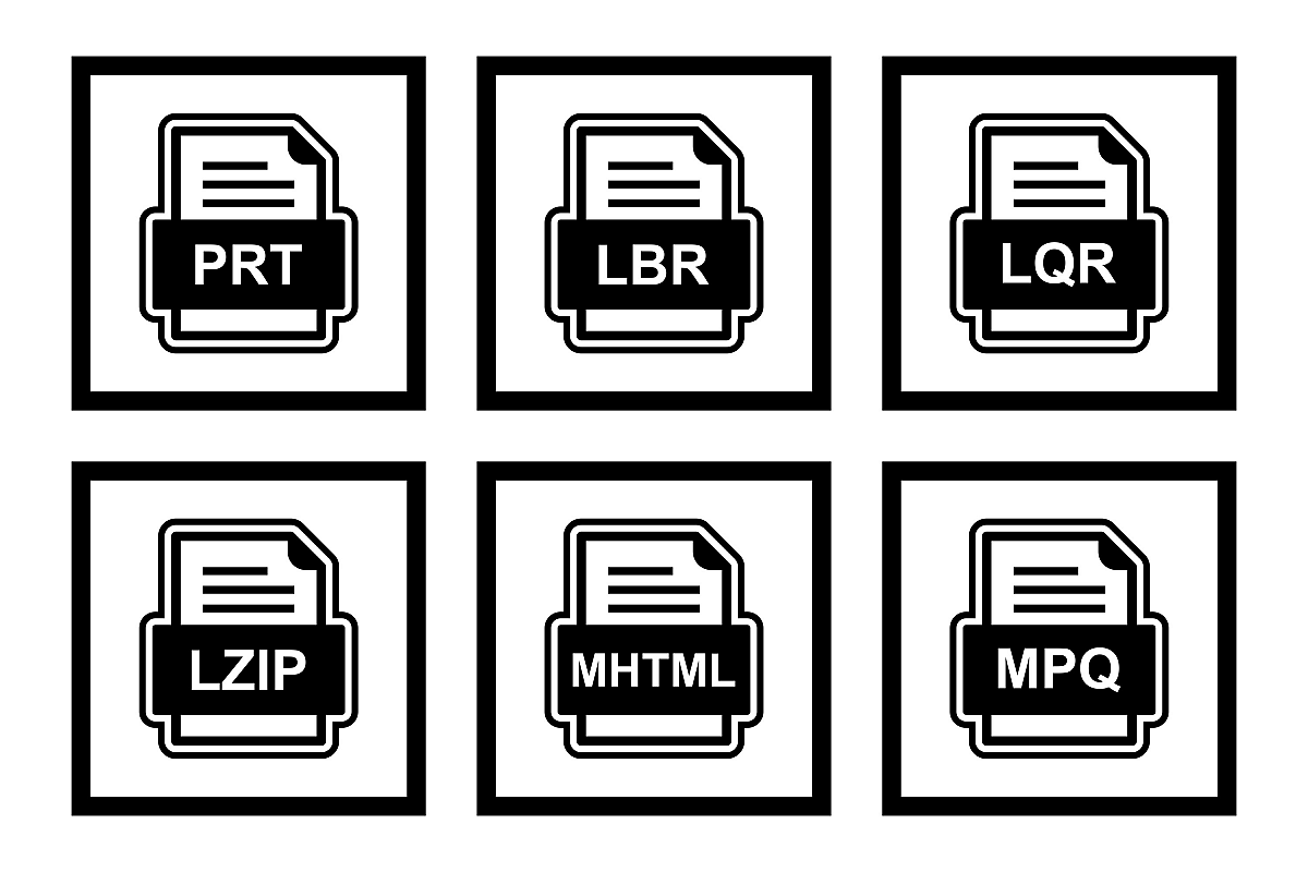 Set Of File Formats Icons example image 1