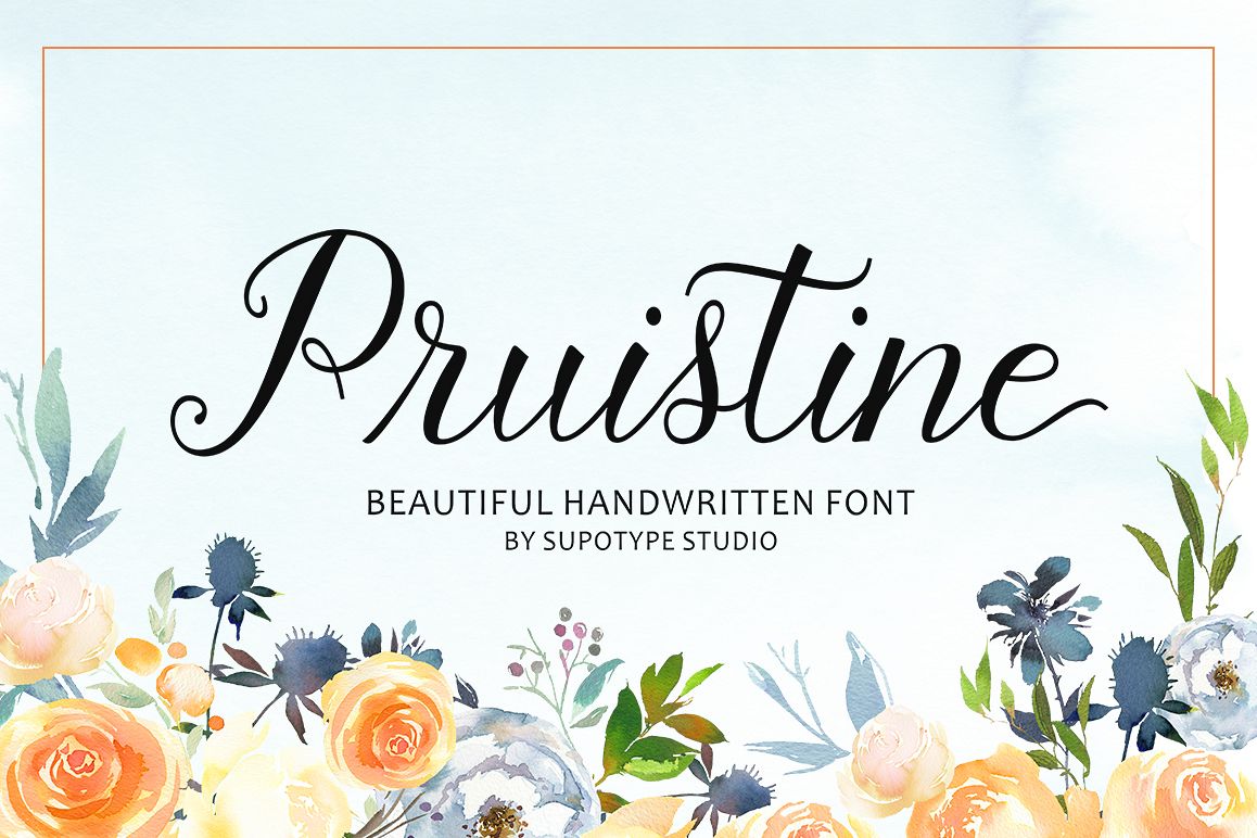 Pruistine Script example image 1
