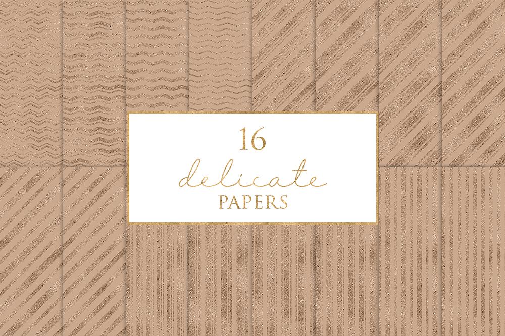 16 Delicate Digital Paper Pack example image 1