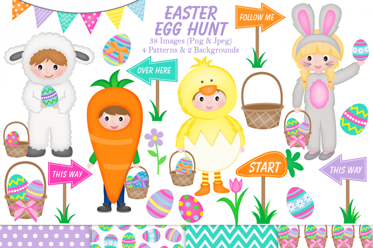 easter clipart graphics & illustrations - C32 example image 1