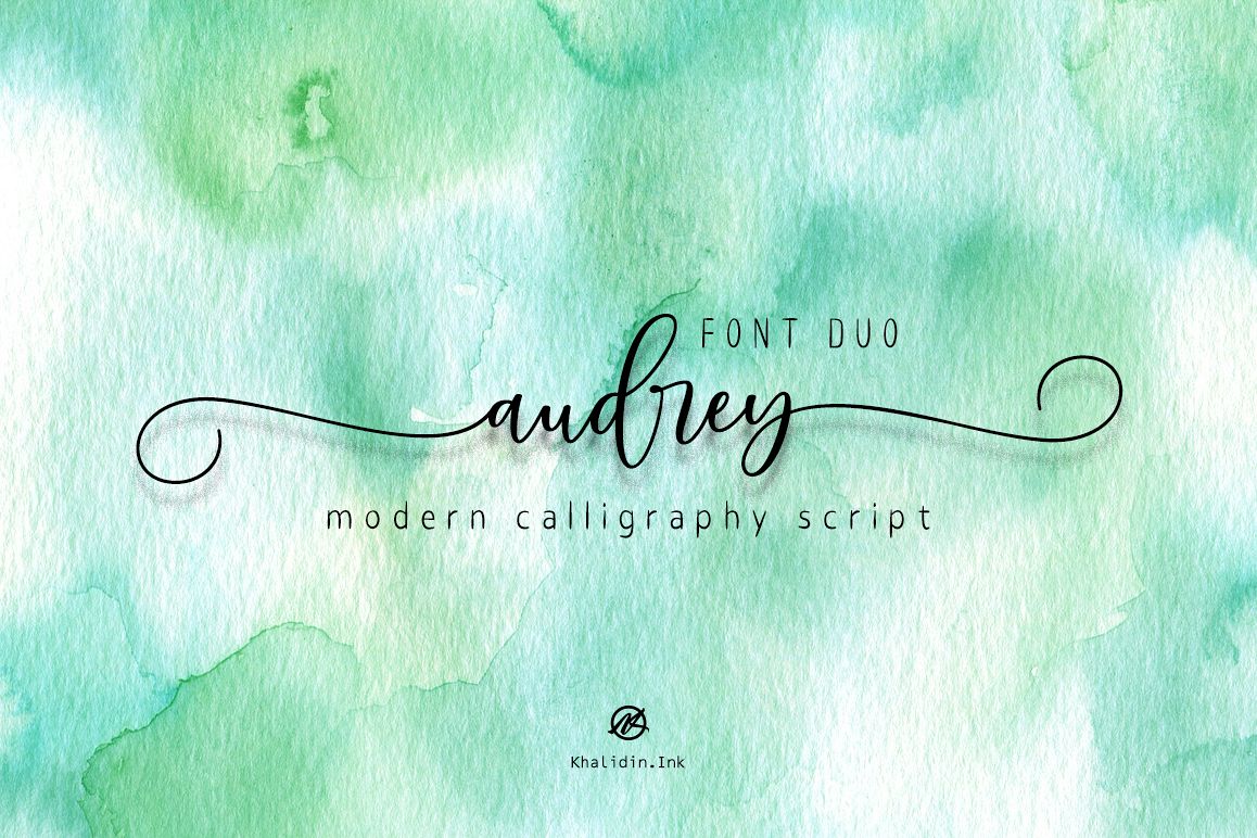 audrey Script | Font Duo example image 1