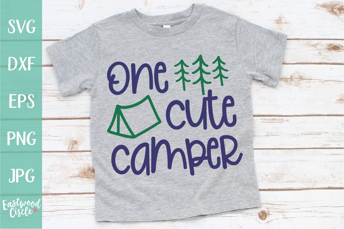 One Cute Camper - A Camping SVG example image 1