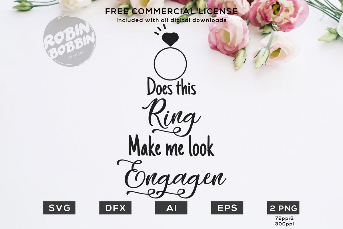 Does This Ring Make Me Look Engaged? Design for T-Shirt example image 1