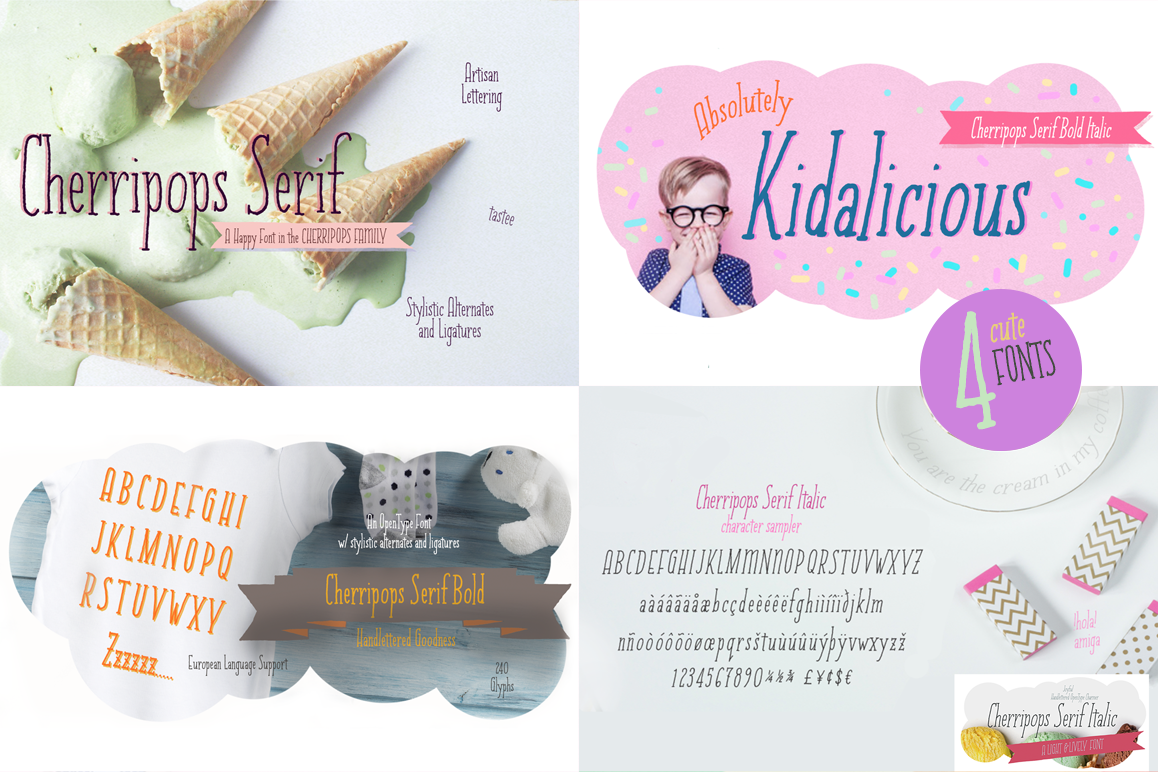 Cherripops Serif & Cherripops Bold Serif & Italics example image 1