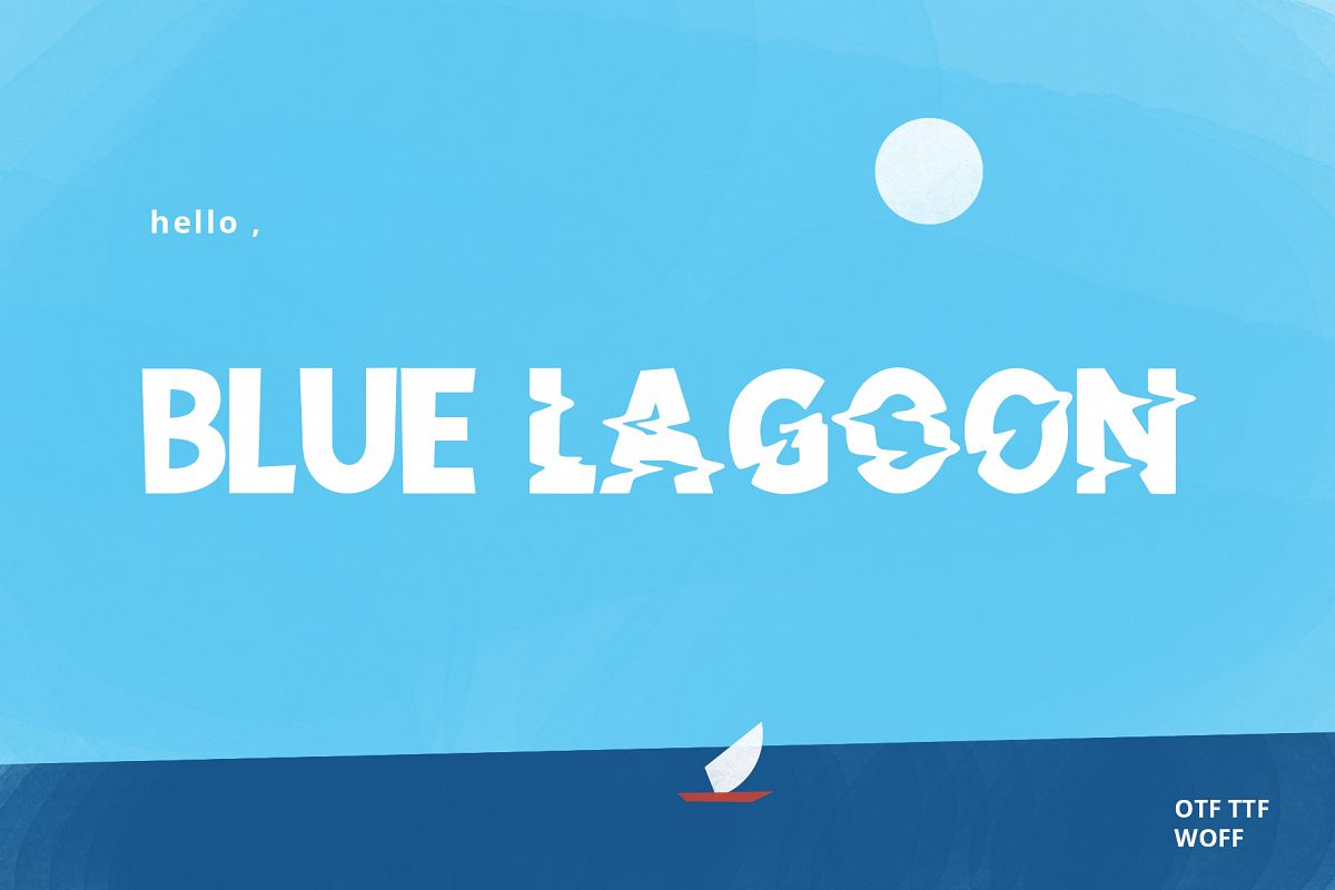 Blue Lagoon font example image 1