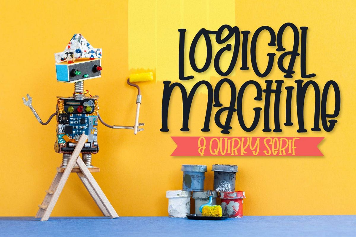 Logical Machine - A Quirky Serif Type example image 1