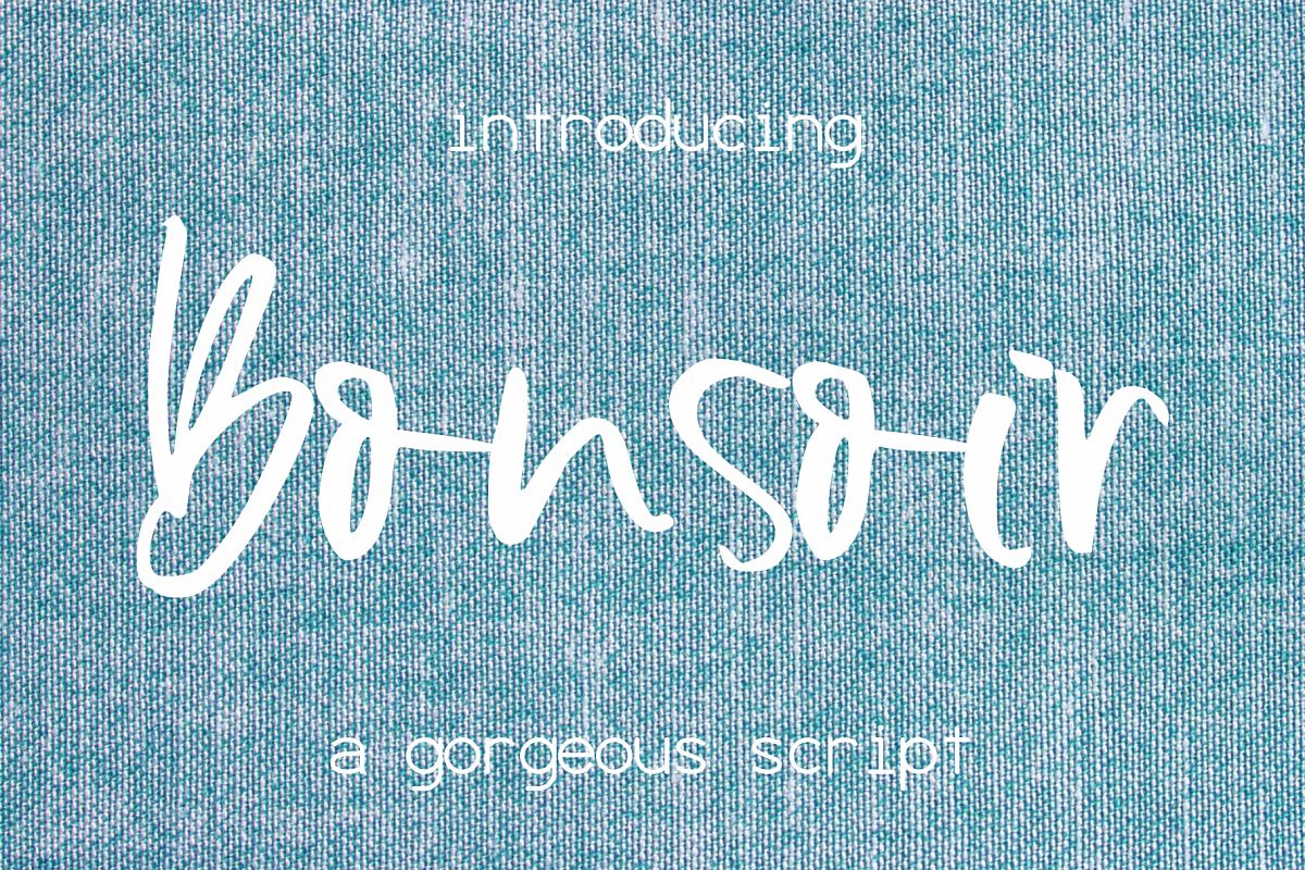 Bonsoir Font example image 1