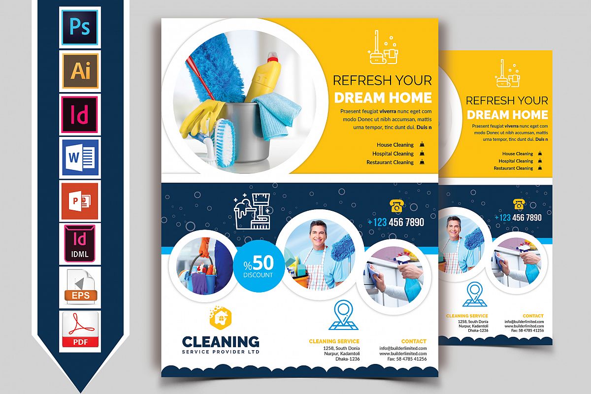 Cleaning Service Flyer Vol-09 example image 1