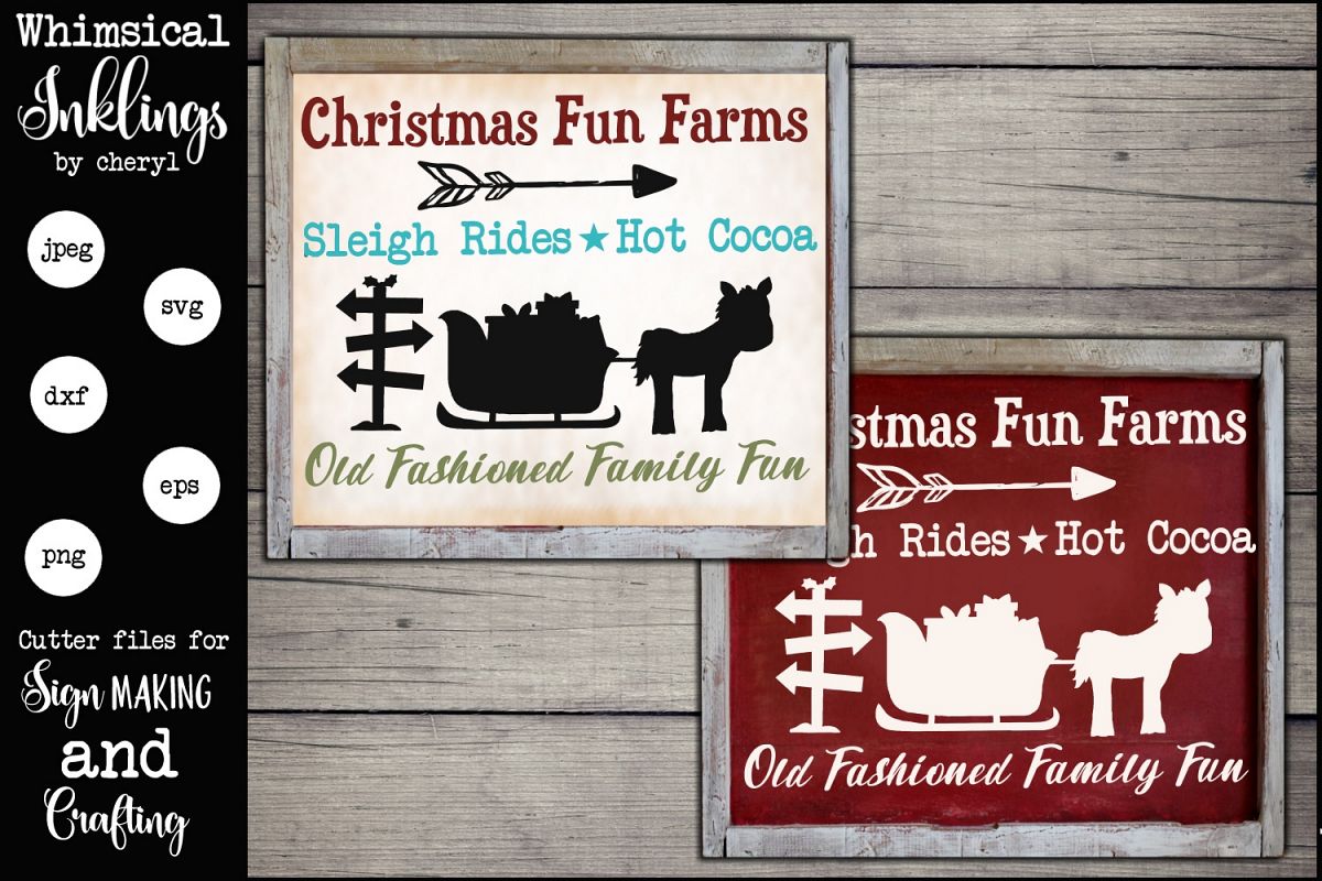 Christmas Fun Farms SVG example image 1