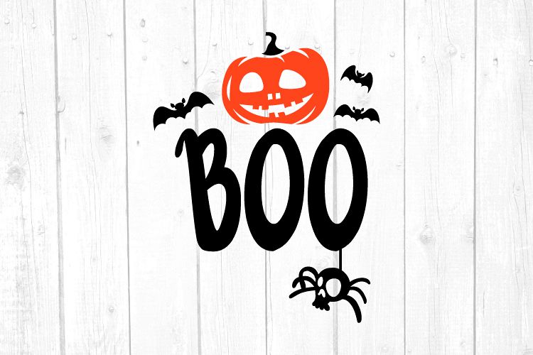 Halloween Svg, Boo Svg, Svg Files, Home Decor, Svg Files example image 1
