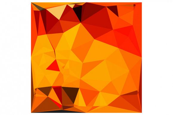 Cadmium Yellow Abstract Low Polygon Background example image 1