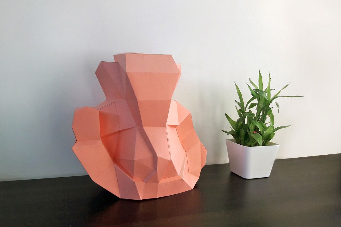 DIY Ganesha Sculpture - 3d papercraft example image 1