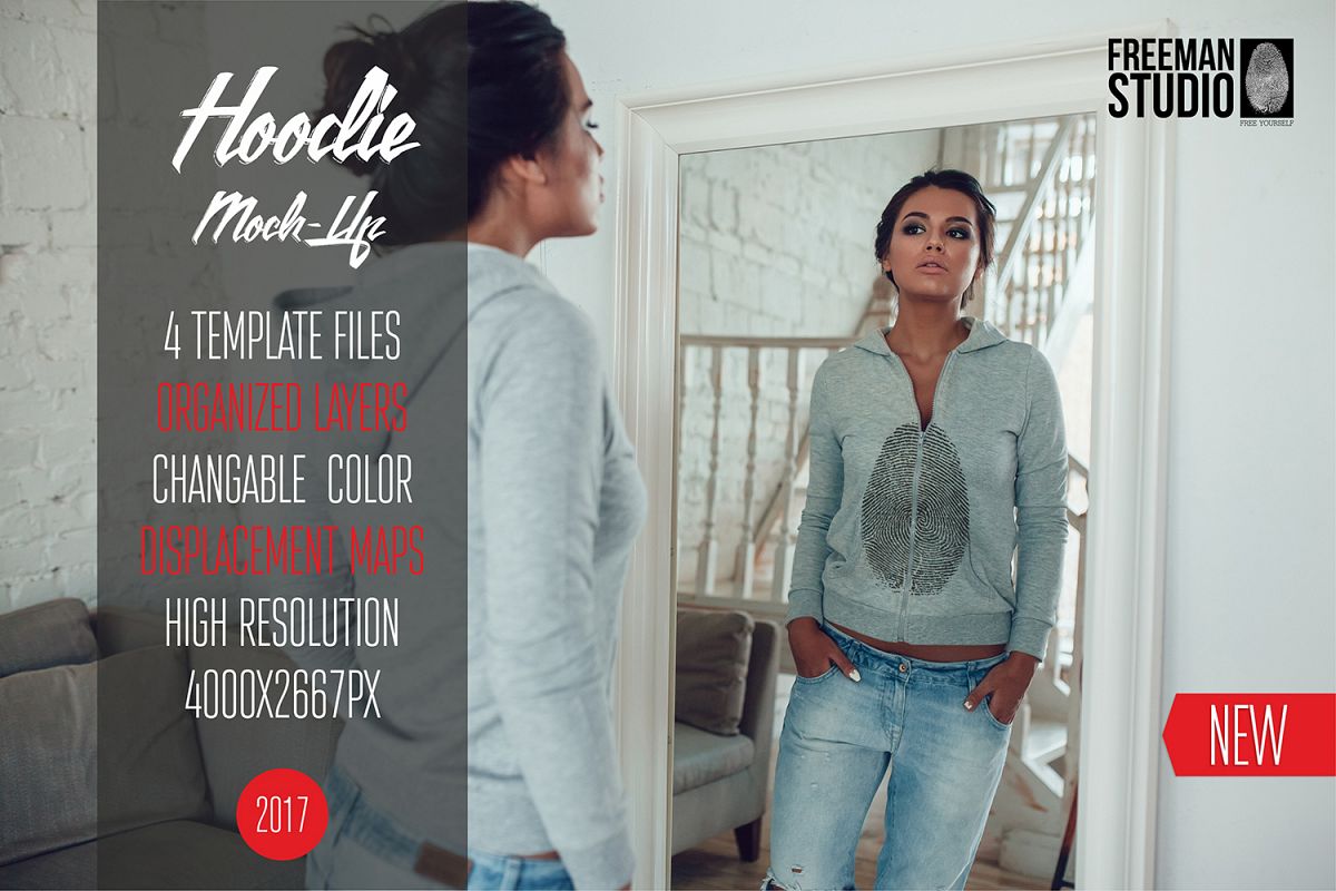 Hoodie Mock-Up Vol.1 2017 example image 1