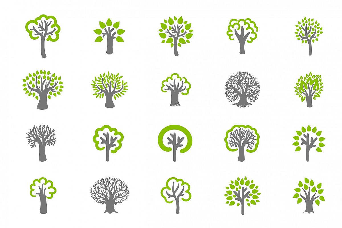 Tree icon set example image 1