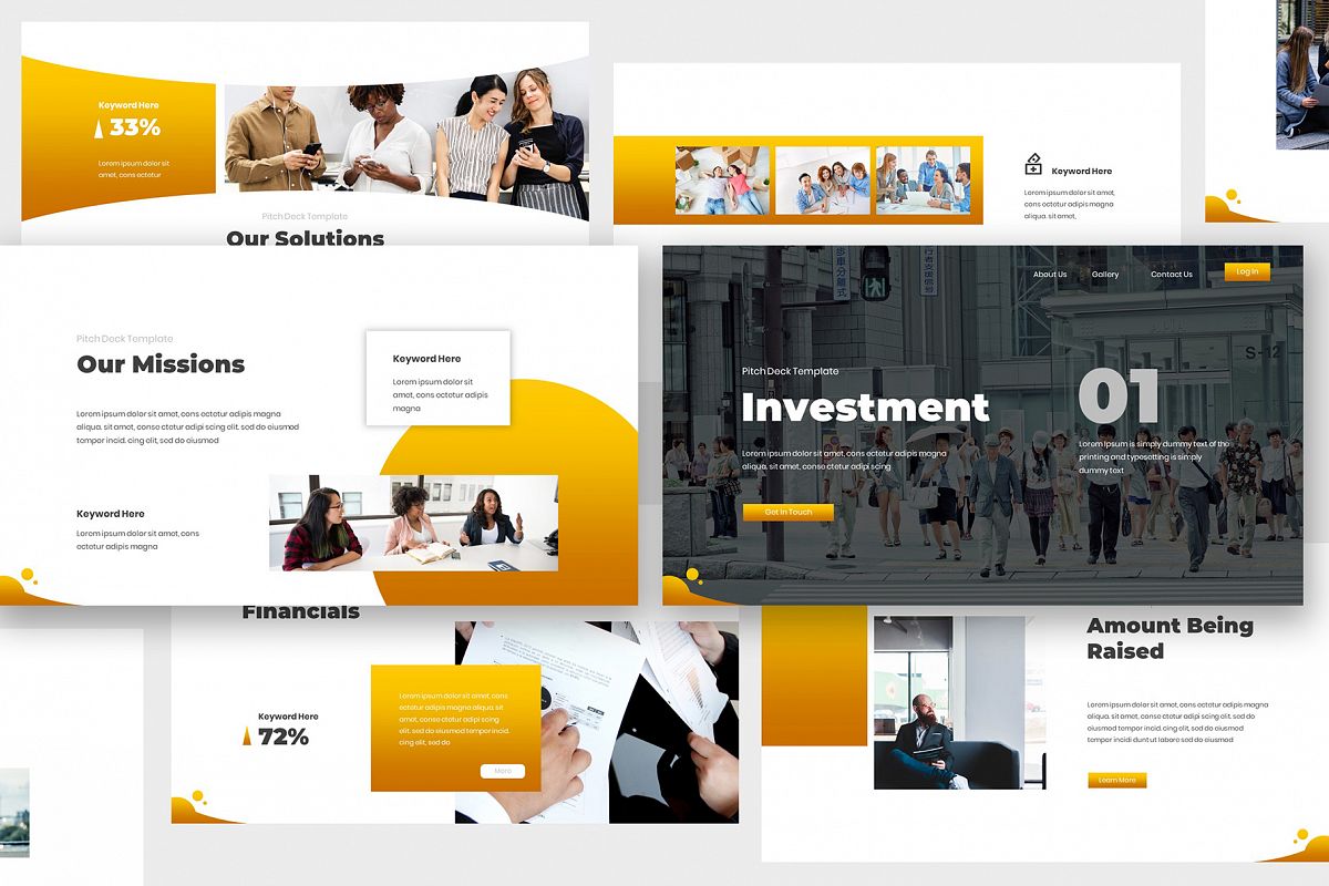 Investment Pitch Deck Keynote example image 1
