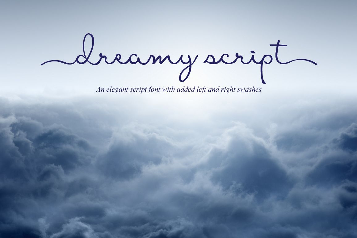 Dreamy Script Swash Font example image 1