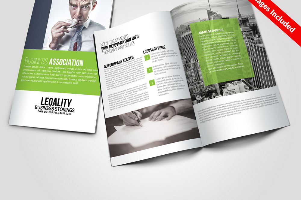 Multi Use Business Bi-fold Brochures Templates example image 1