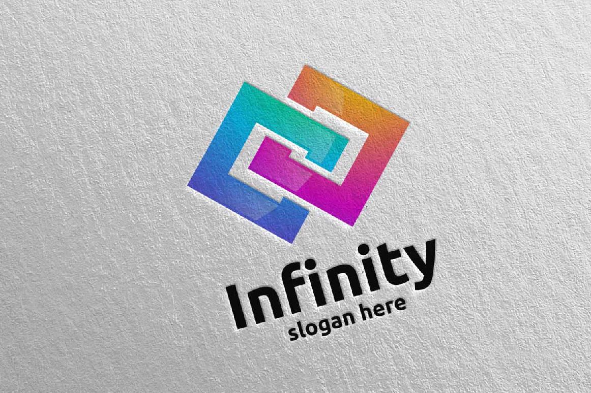 Infinity loop logo Design 6 example image 1