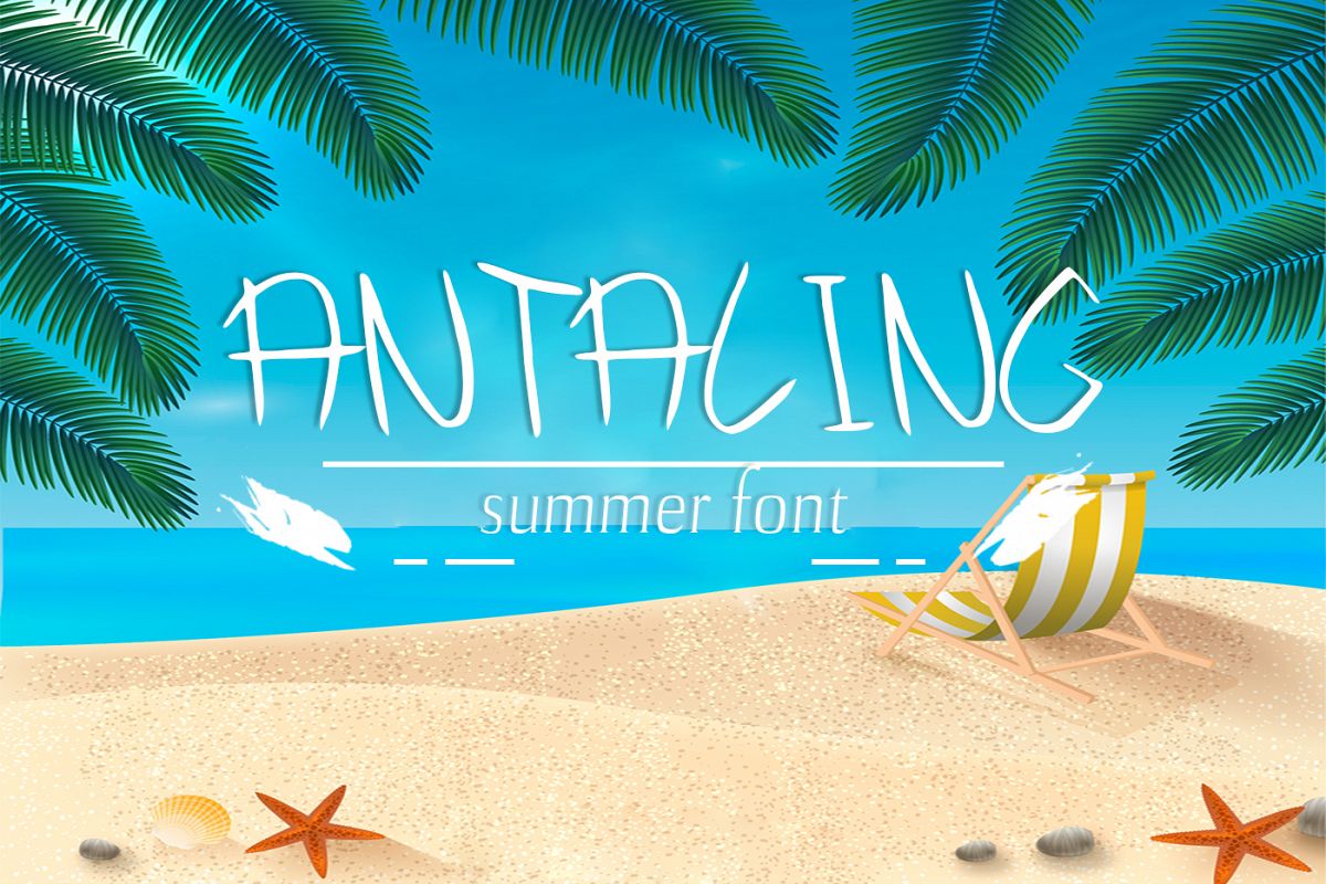 Antaling Summer Font example image 1