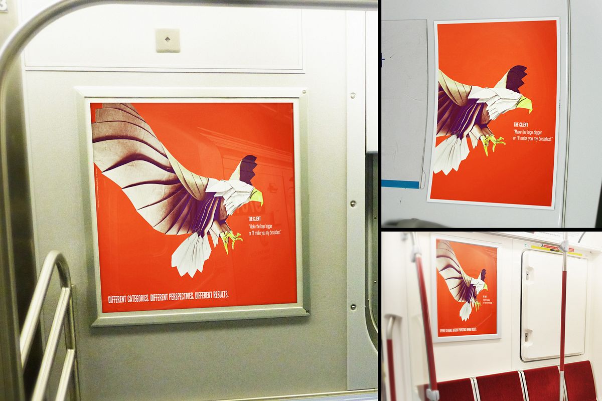 Subway Train Poster Mockup Templates example image 1